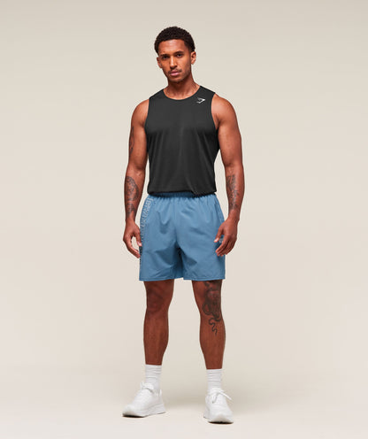 Gymshark Hybrid Athlete 7" Shorts Classic Blue