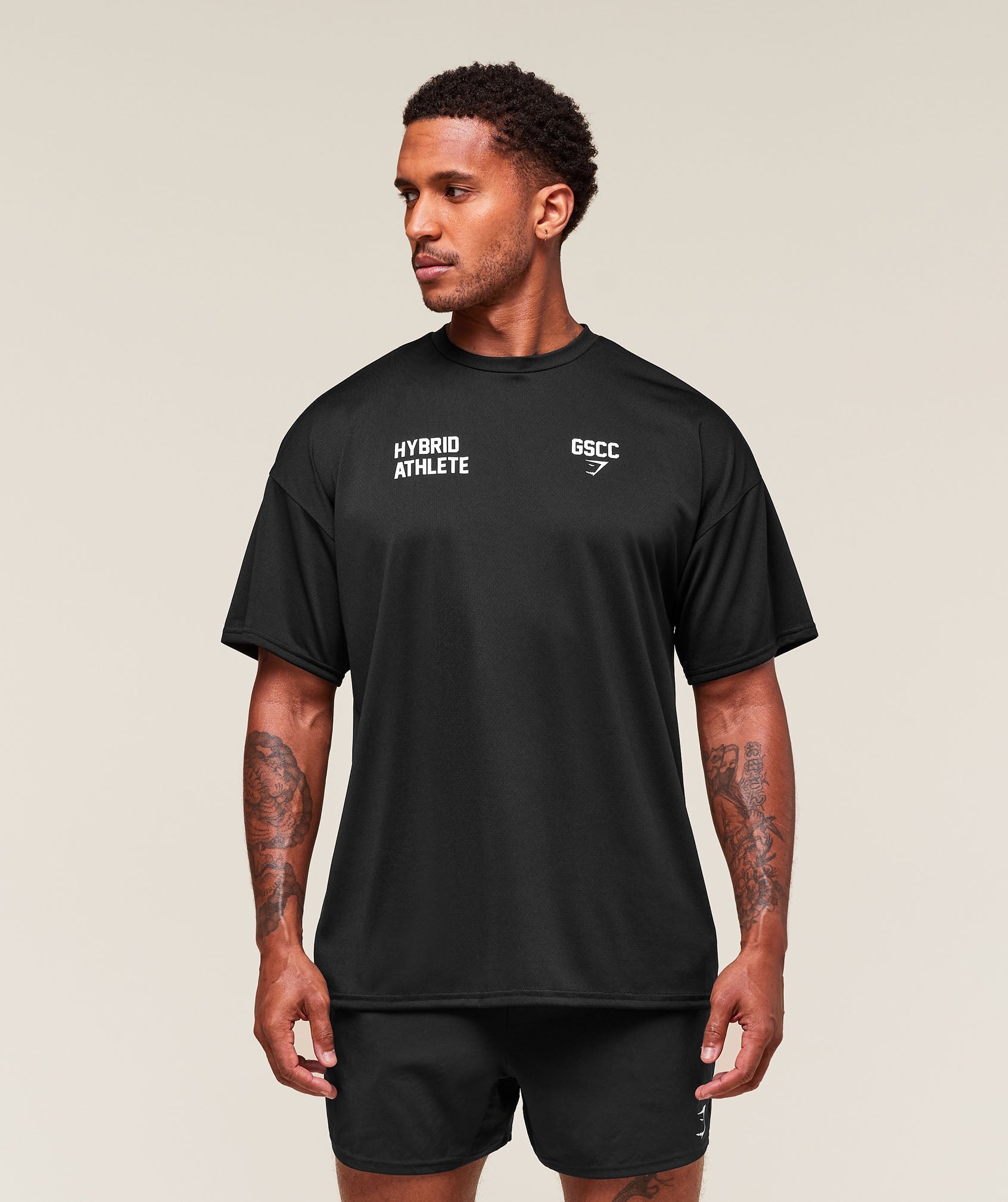 Gymshark Hybrid Athlete T-Shirt Black