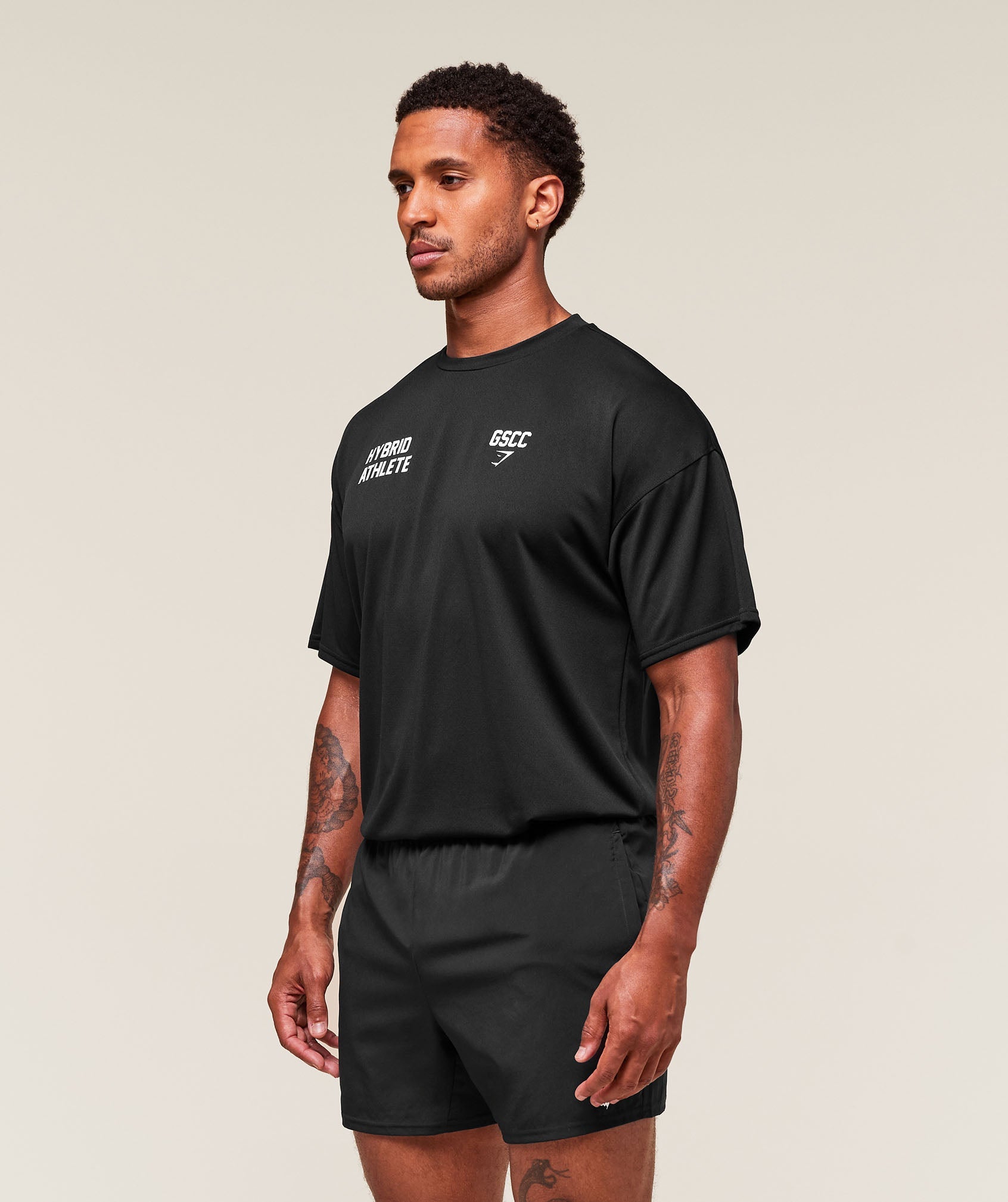 Gymshark Hybrid Athlete T-Shirt Black