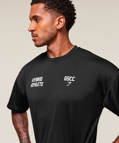 Gymshark Hybrid Athlete T-Shirt Black