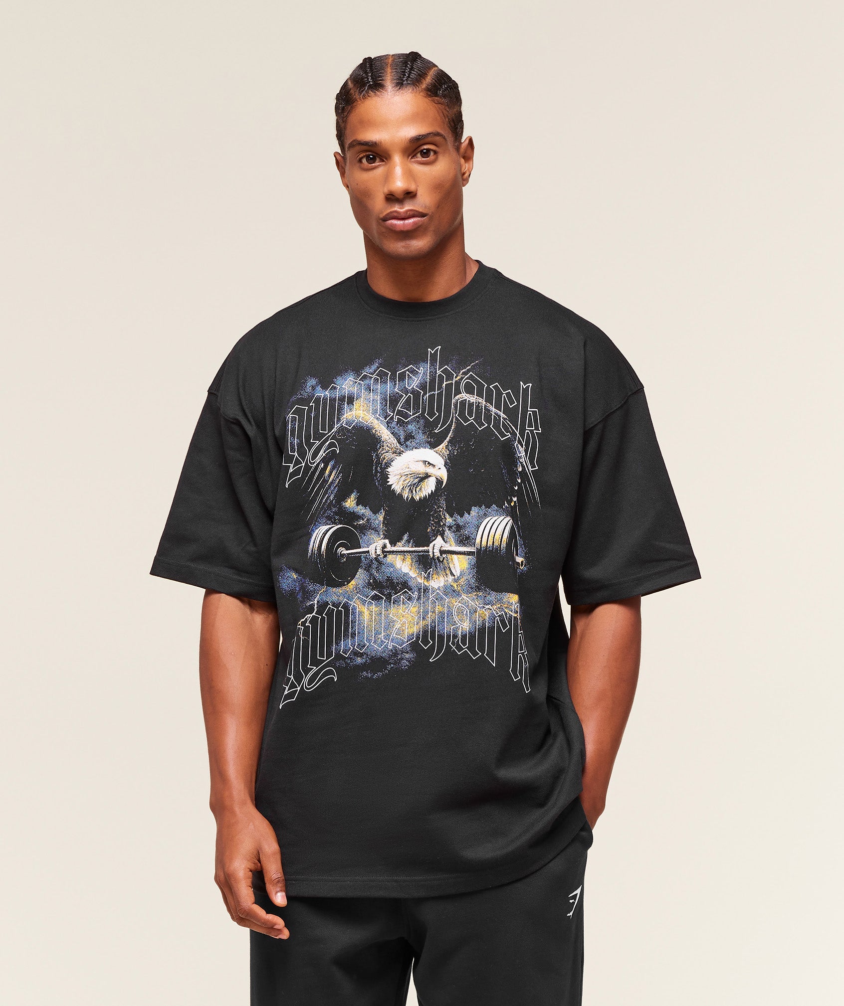 Gymshark Eagle Graphic T-Shirt Black