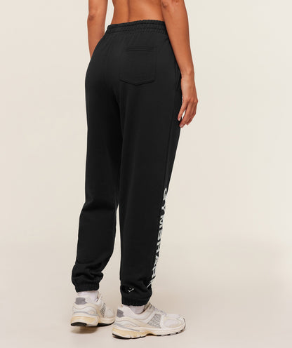 Women's Gymshark Embroidered Logo Joggers Black