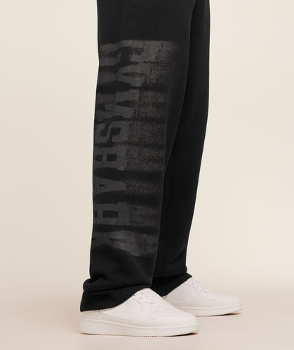 Gymshark Fade Graphic Straight Leg Pants Gs Black