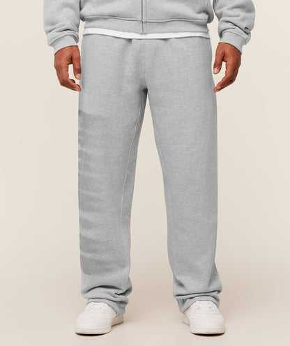 Gymshark Fade Graphic Straight Leg Pants Light Grey Core Marl