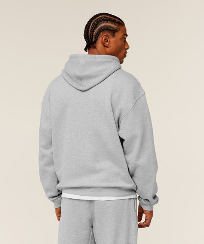 Gymshark Fade Graphic Zip Through Hoodie Light Grey Core Marl