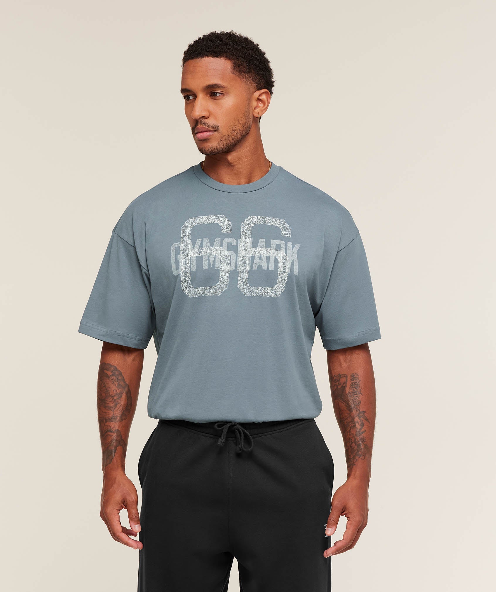 Gymshark Gs66 T-Shirt Iron Blue