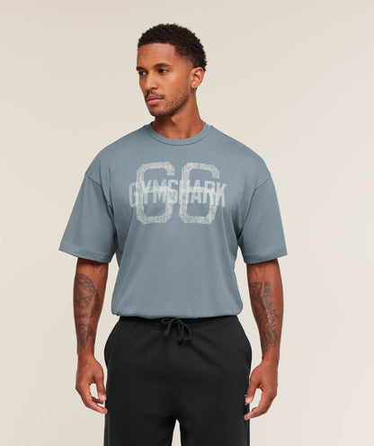 Gymshark Gs66 T-Shirt Iron Blue