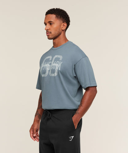 Gymshark Gs66 T-Shirt Iron Blue