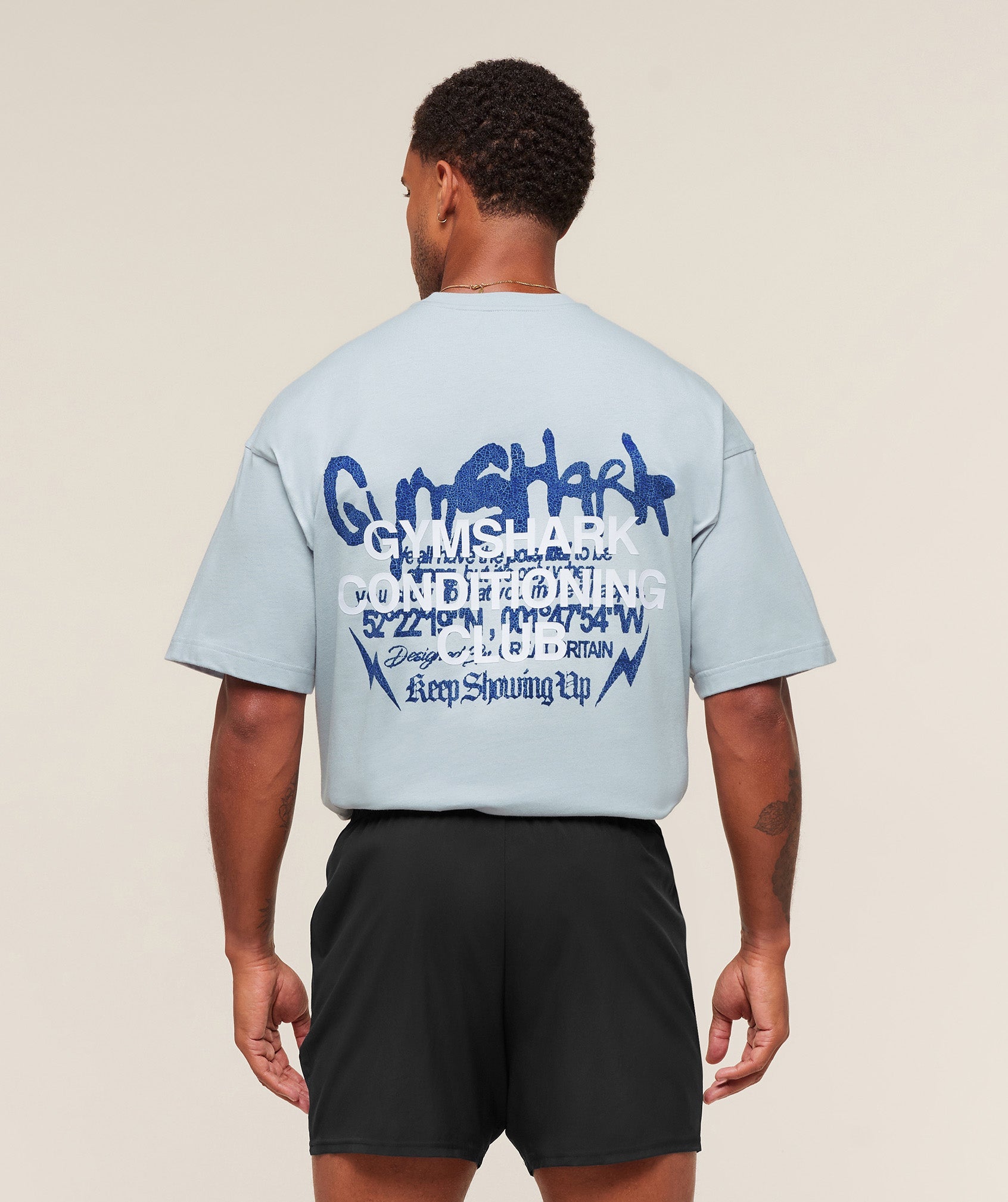 Gymshark Gscc T-Shirt Smoke Blue