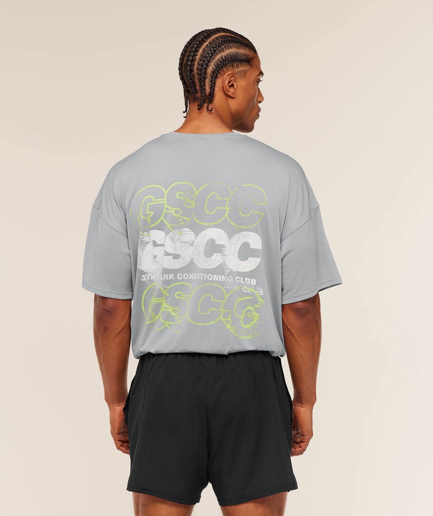 Gymshark Gscc Graphic T-Shirt Denim Grey