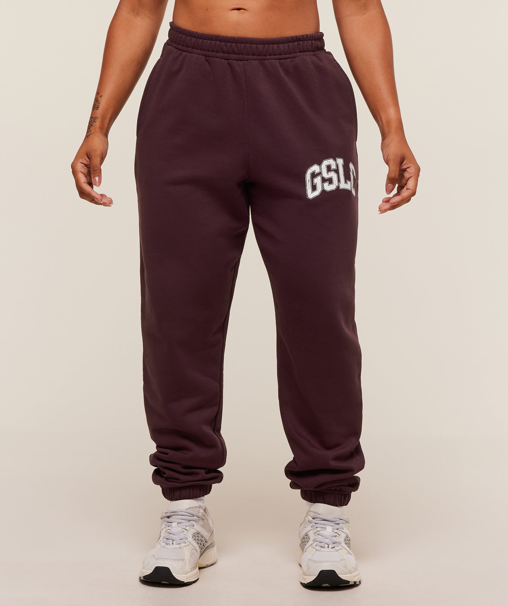 Women's Gymshark Gslc Lifting Club Cuffed Joggers Cherry Purple