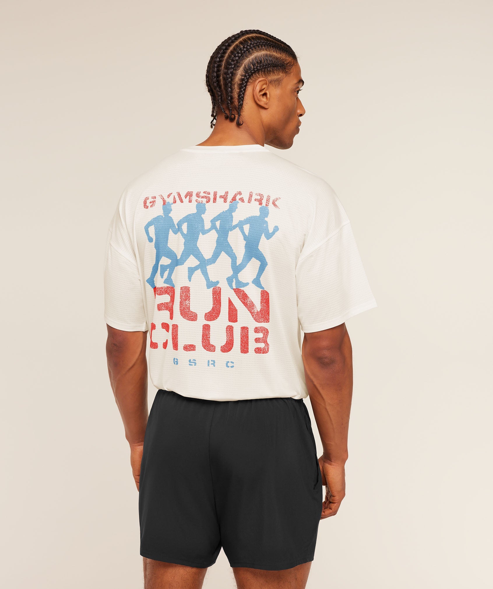 Gymshark Gsrc Stencil Graphic T-Shirt Soft White