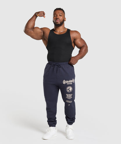 Gymshark Global Lifting Oversized Essential Joggers Heavy Blue