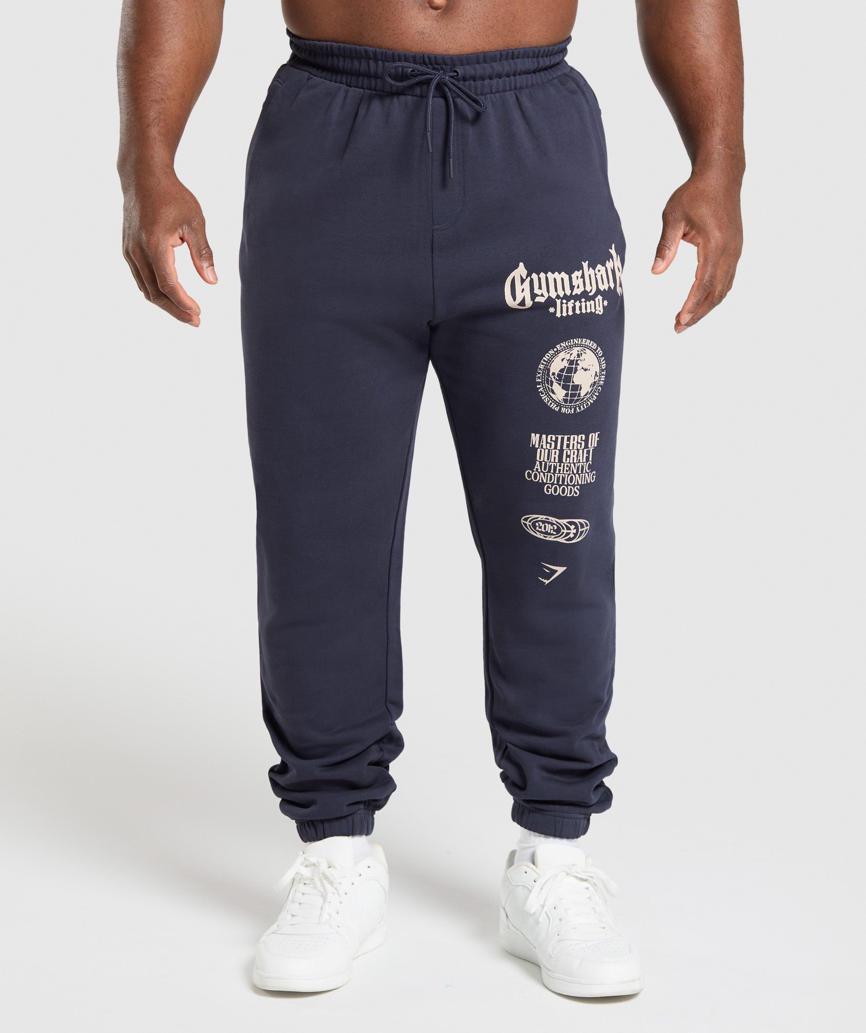 Gymshark Global Lifting Oversized Essential Joggers Heavy Blue