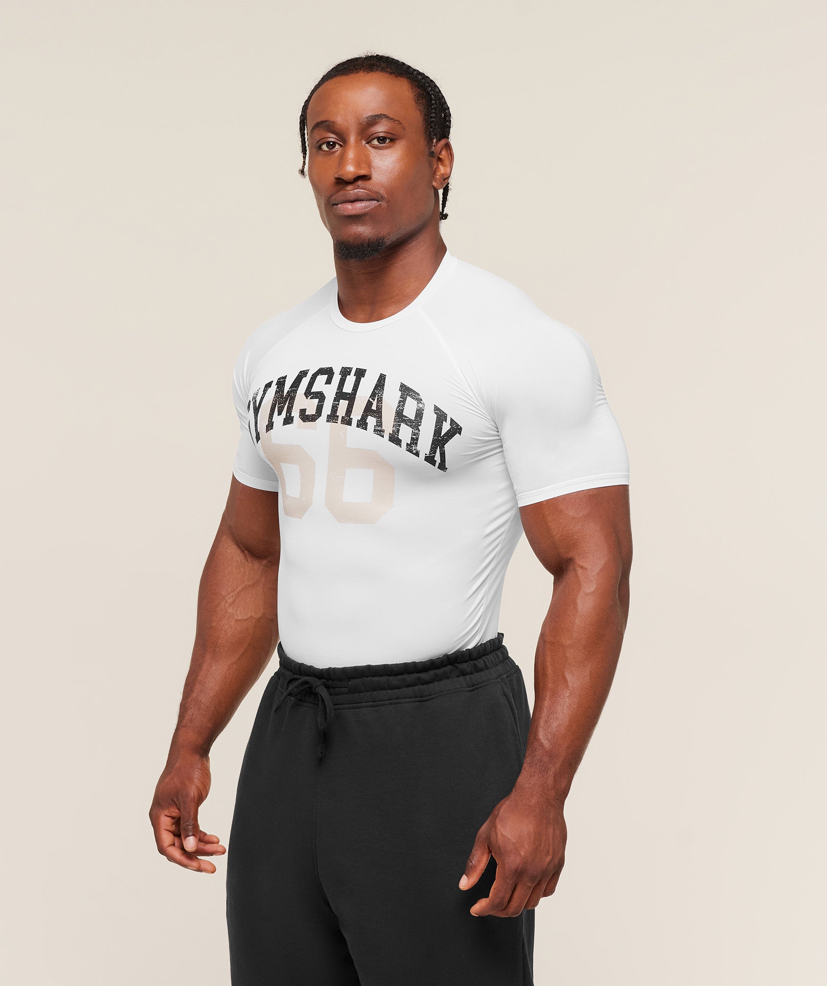Gymshark Graphic Baselayer T-Shirt White