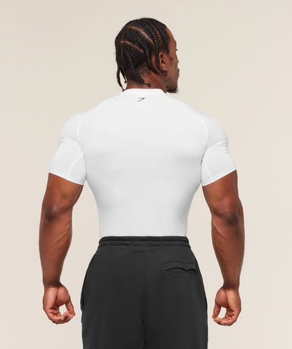 Gymshark Graphic Baselayer T-Shirt White