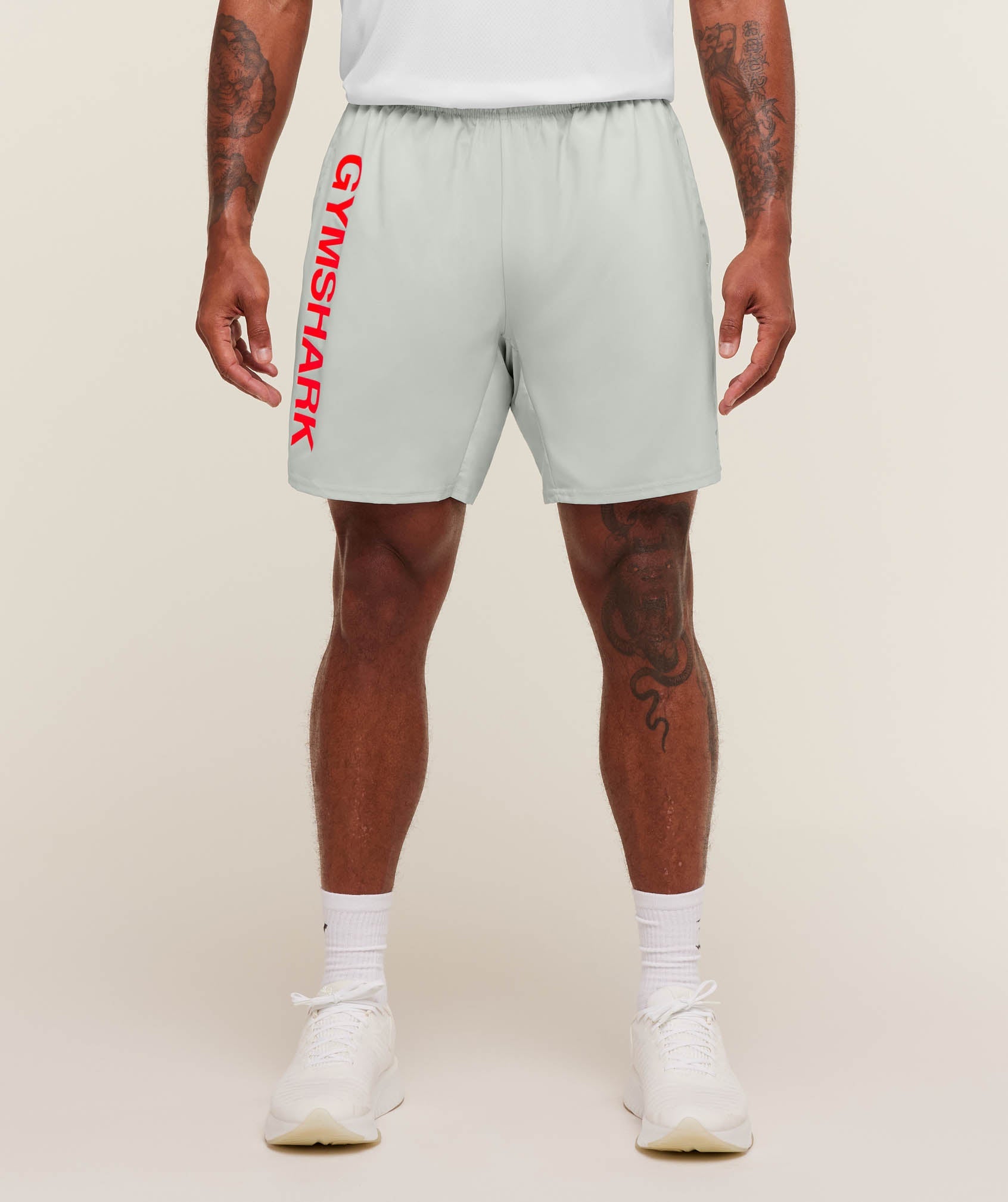 Gymshark Conditioning 7" Shorts Light Grey