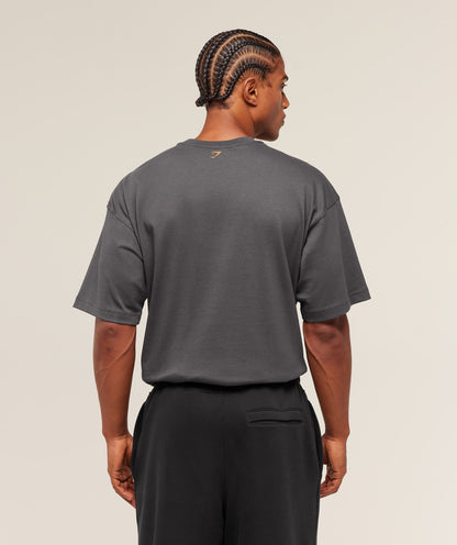 Gymshark Lifting Barbell T-Shirt Onyx Grey