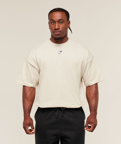 Gymshark Lifting Club T-Shirt Oat White