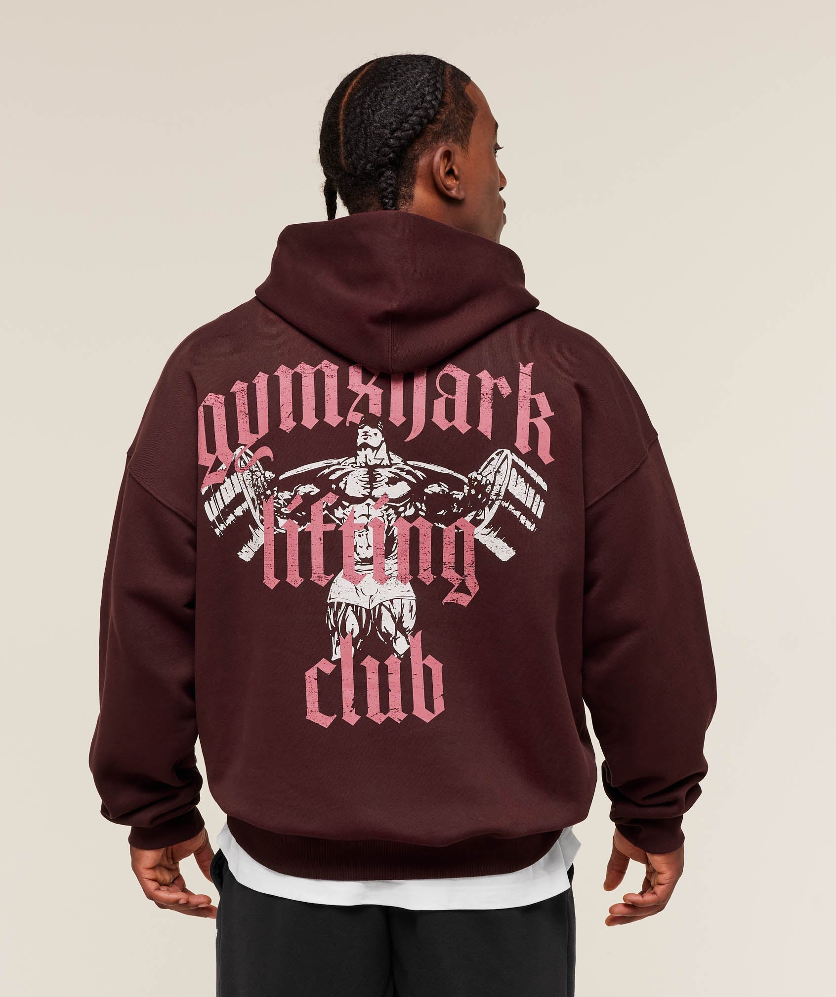 Gymshark Lifting Club Hoodie Rich Maroon