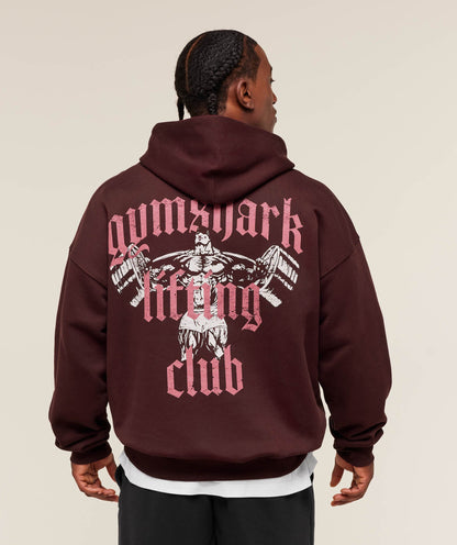 Gymshark Lifting Club Hoodie Rich Maroon