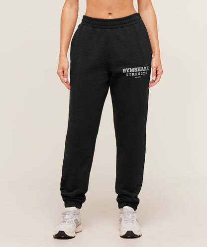 Women's Gymshark Strength Graphic Joggers Black