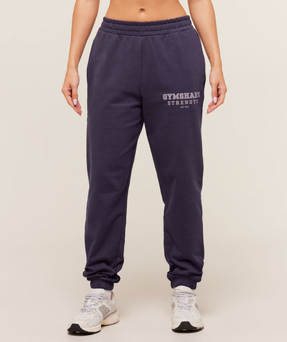 Women's Gymshark Strength Graphic Joggers Midnight Purple