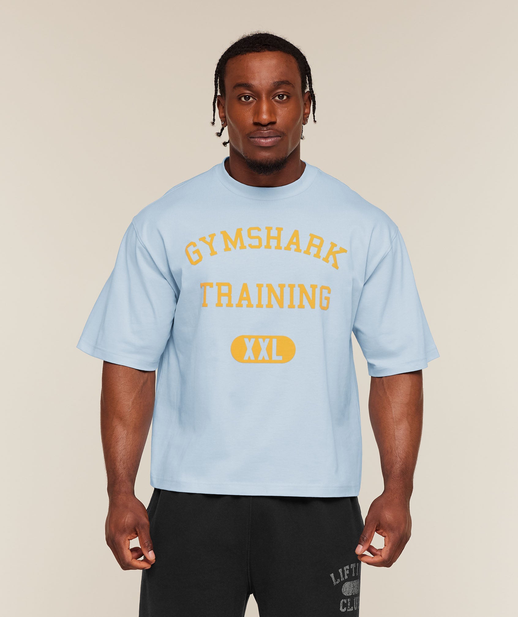 Gymshark Gymshark Training Graphic T-Shirt Chilled Blue