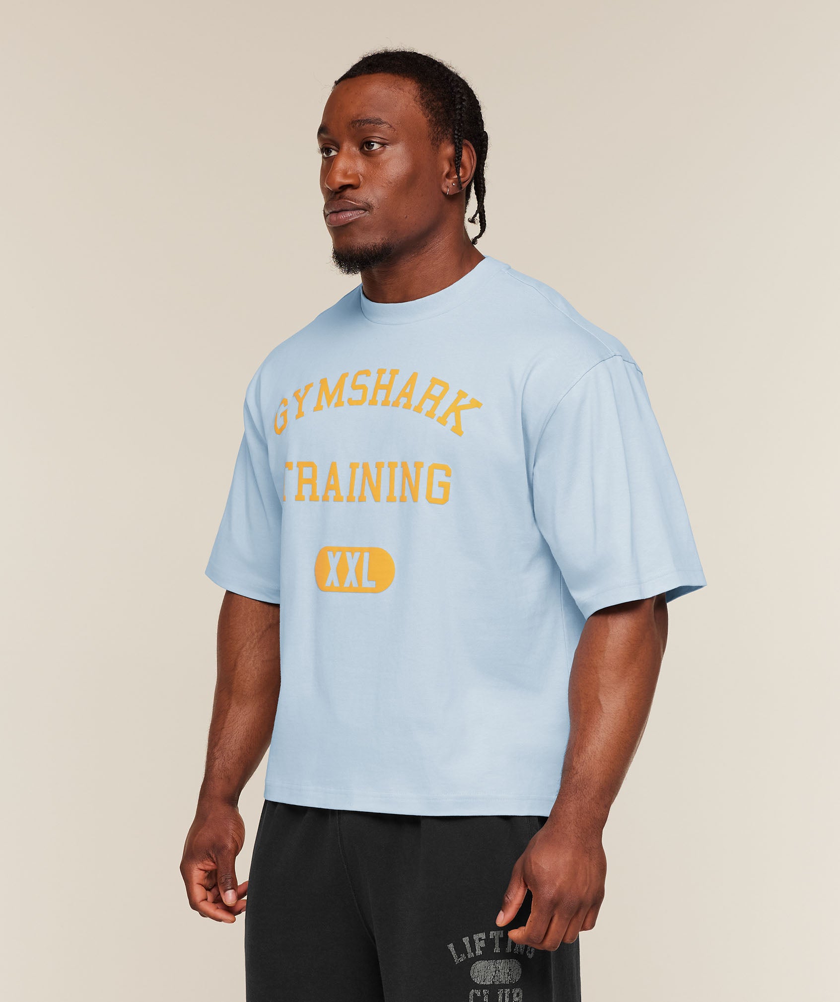 Gymshark Gymshark Training Graphic T-Shirt Chilled Blue