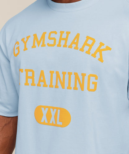 Gymshark Gymshark Training Graphic T-Shirt Chilled Blue