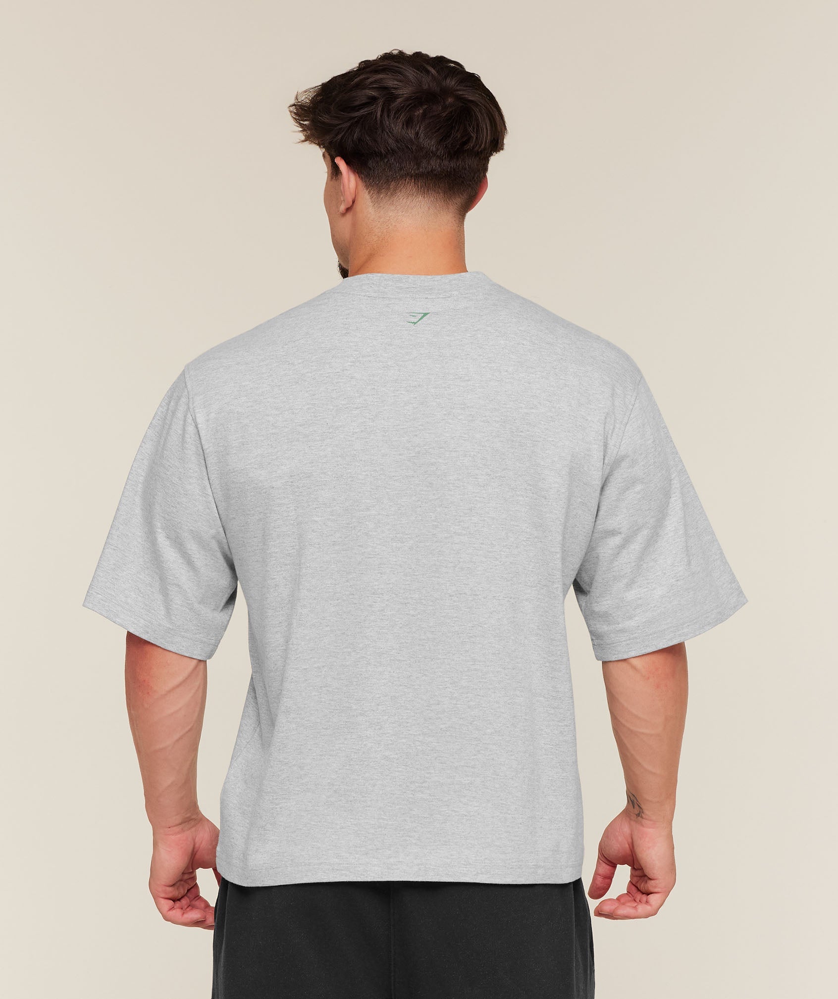 Gymshark Gymshark Training Graphic T-Shirt Light Grey Core Marl