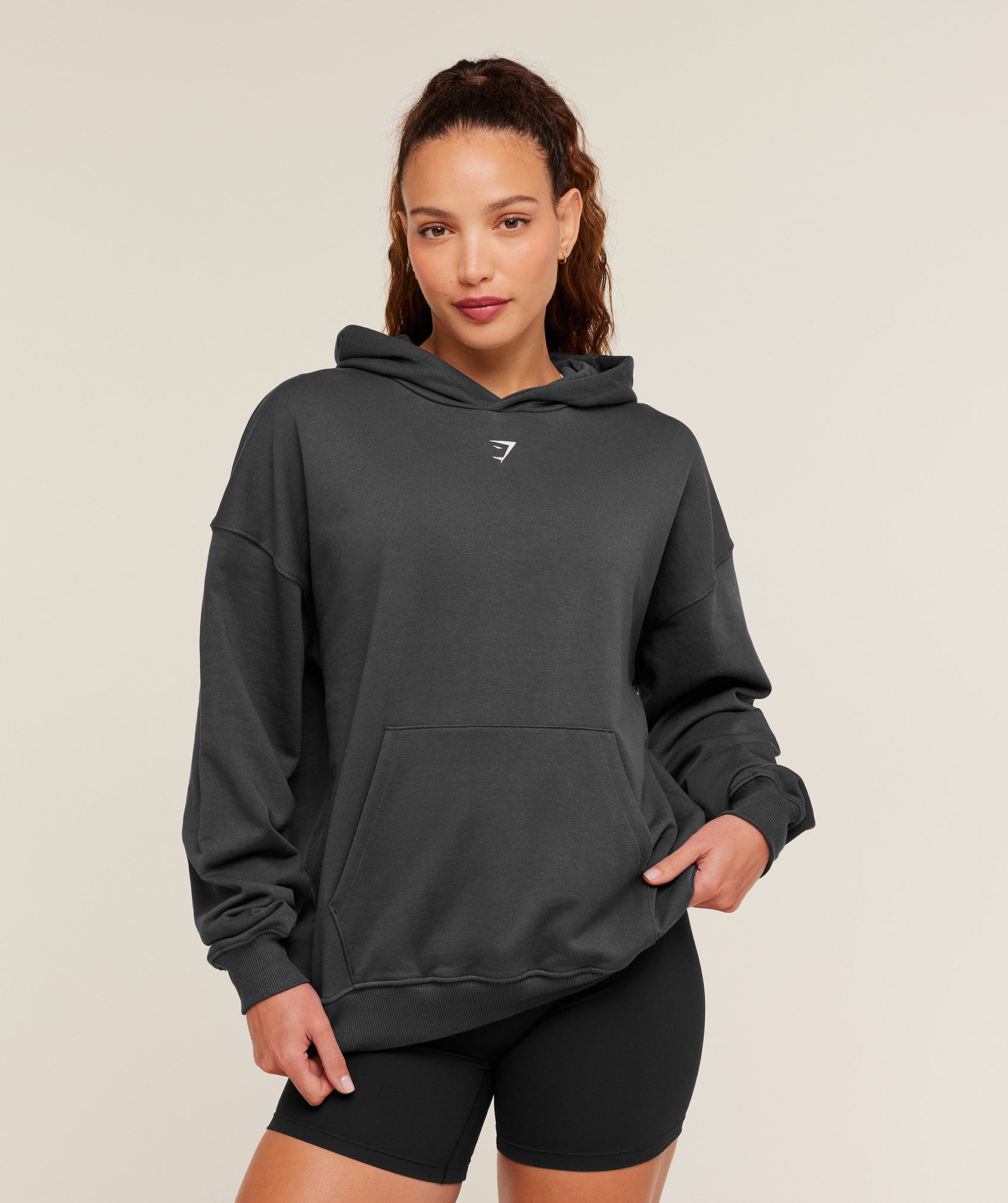 Women's Gymshark Heavy Duty Oversized Hoodie Grey