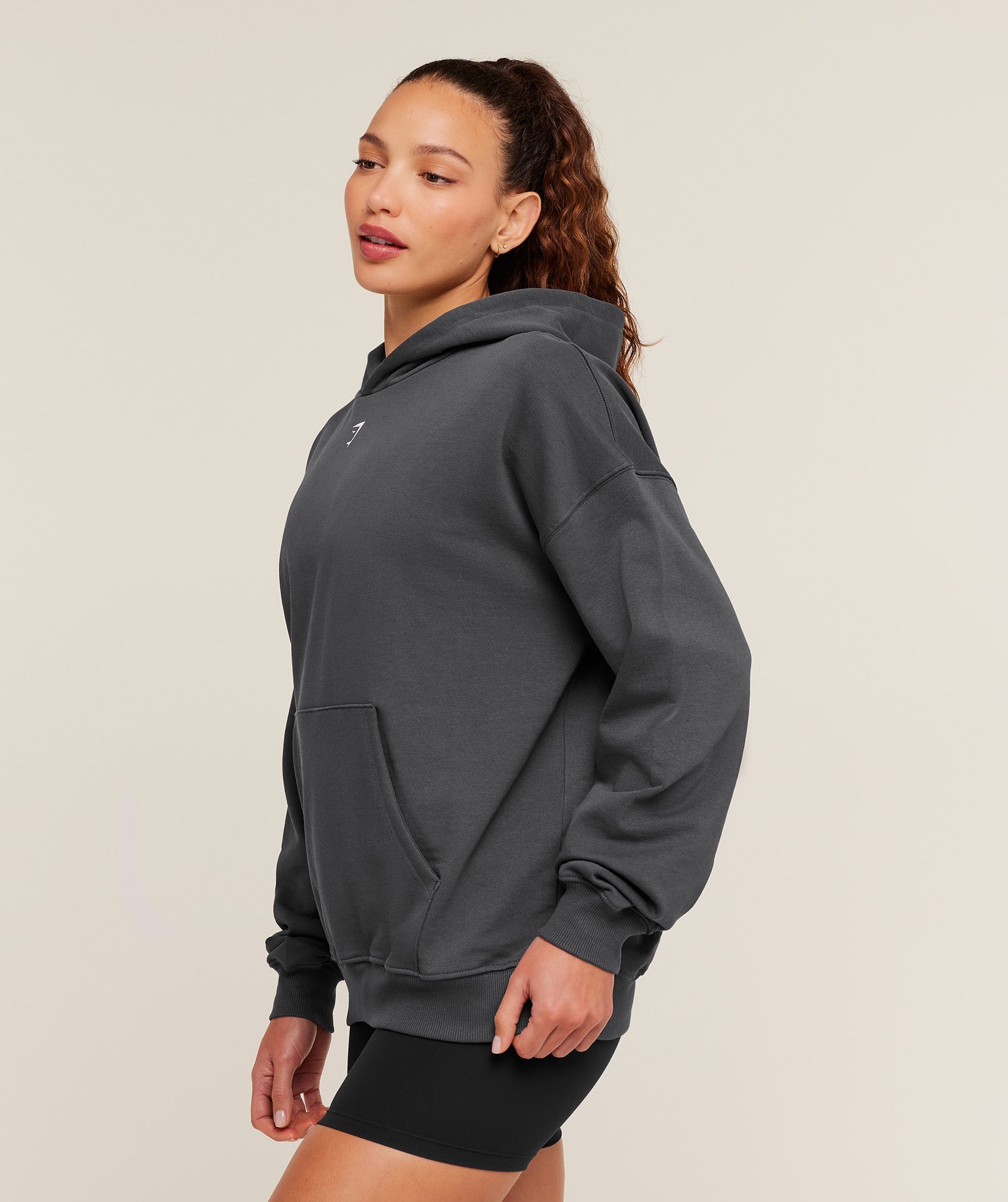 Women's Gymshark Heavy Duty Oversized Hoodie Grey