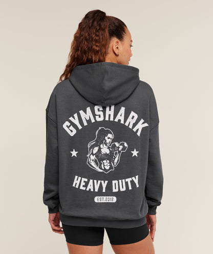 Women's Gymshark Heavy Duty Oversized Hoodie Grey