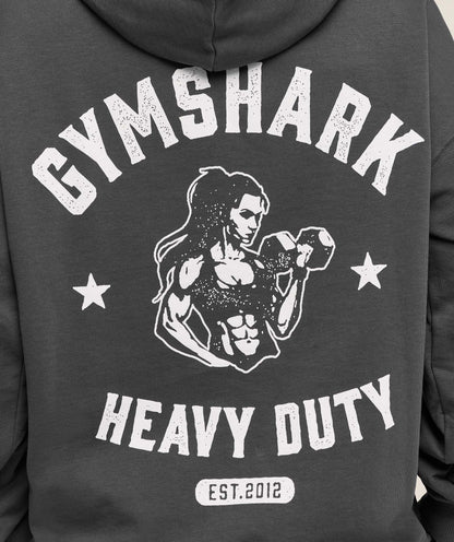 Women's Gymshark Heavy Duty Oversized Hoodie Grey