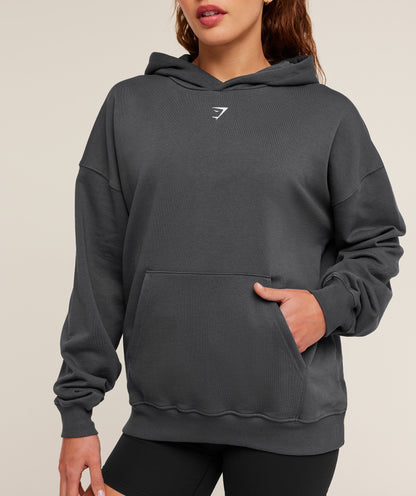 Women's Gymshark Heavy Duty Oversized Hoodie Grey