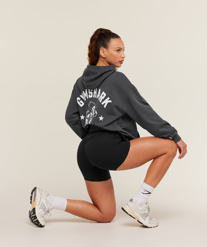 Women's Gymshark Heavy Duty Oversized Hoodie Grey