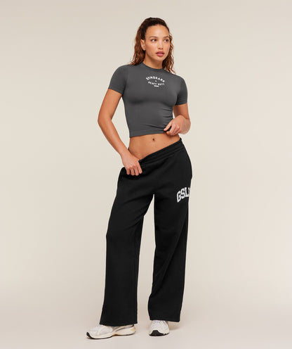 Women's Gymshark Heavy Duty Seamless T-Shirt Onyx Grey