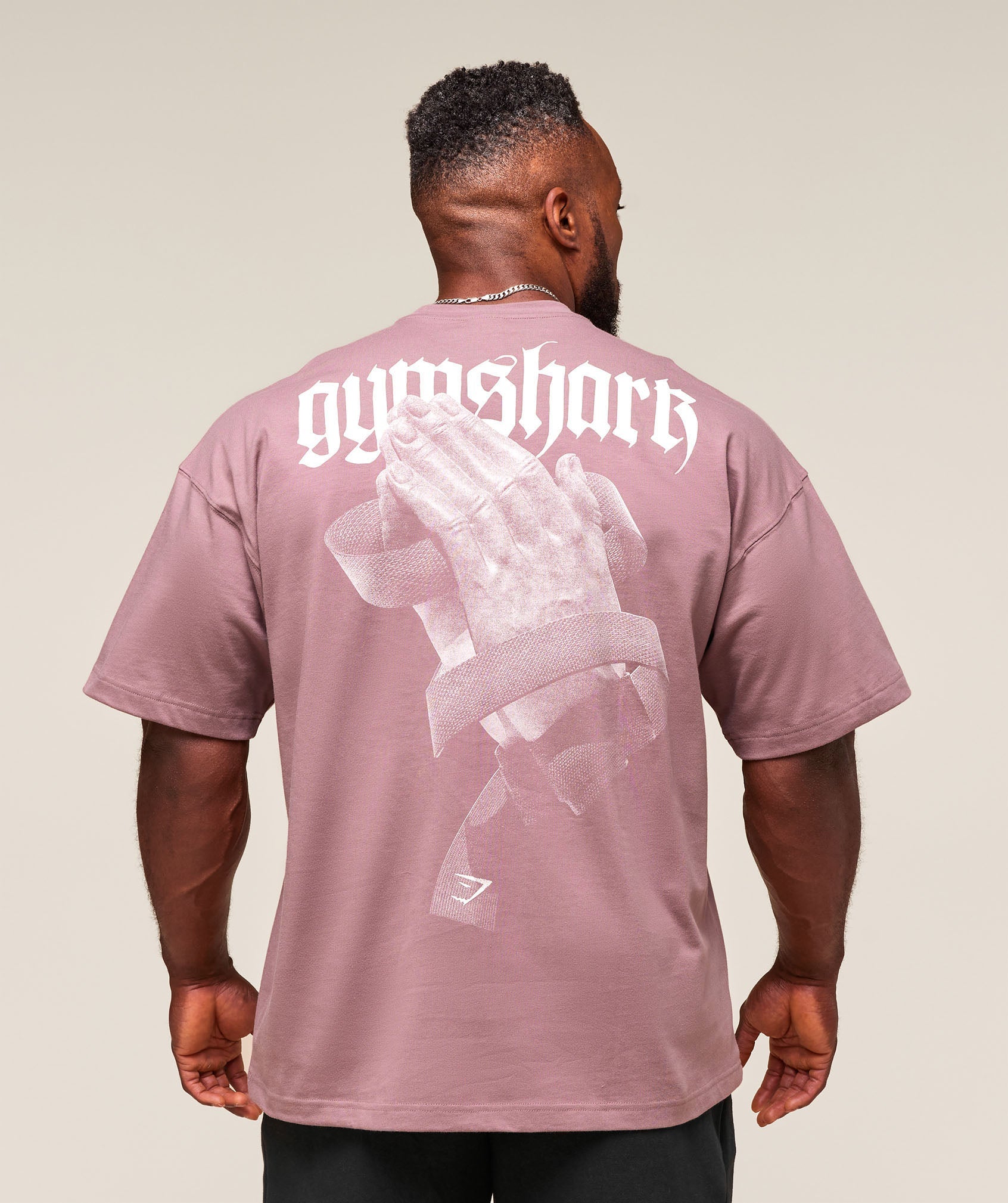 Gymshark Prayer Hands T-Shirt Calm Pink