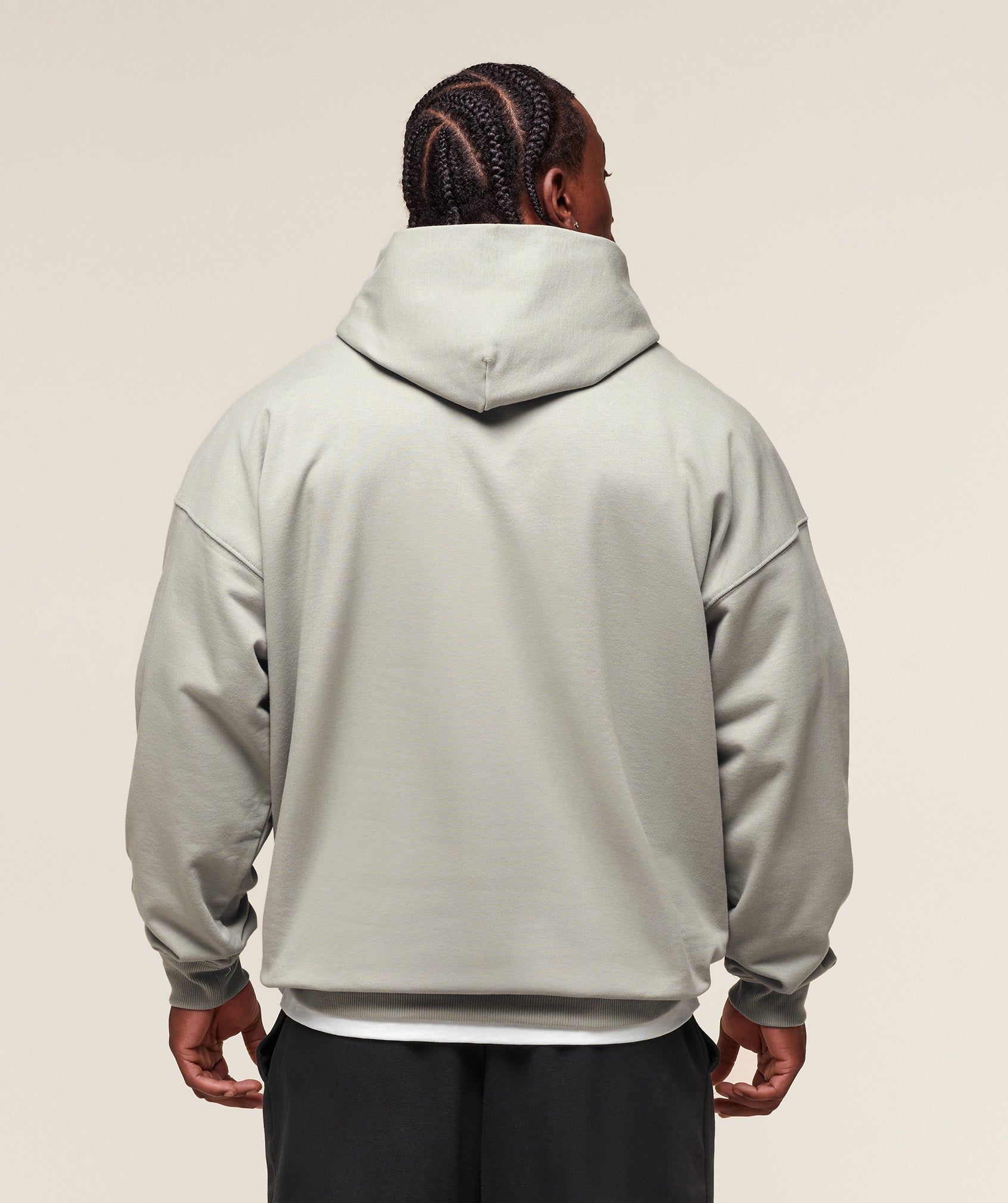 Gymshark Prayer Hands Hoodie Stone Grey