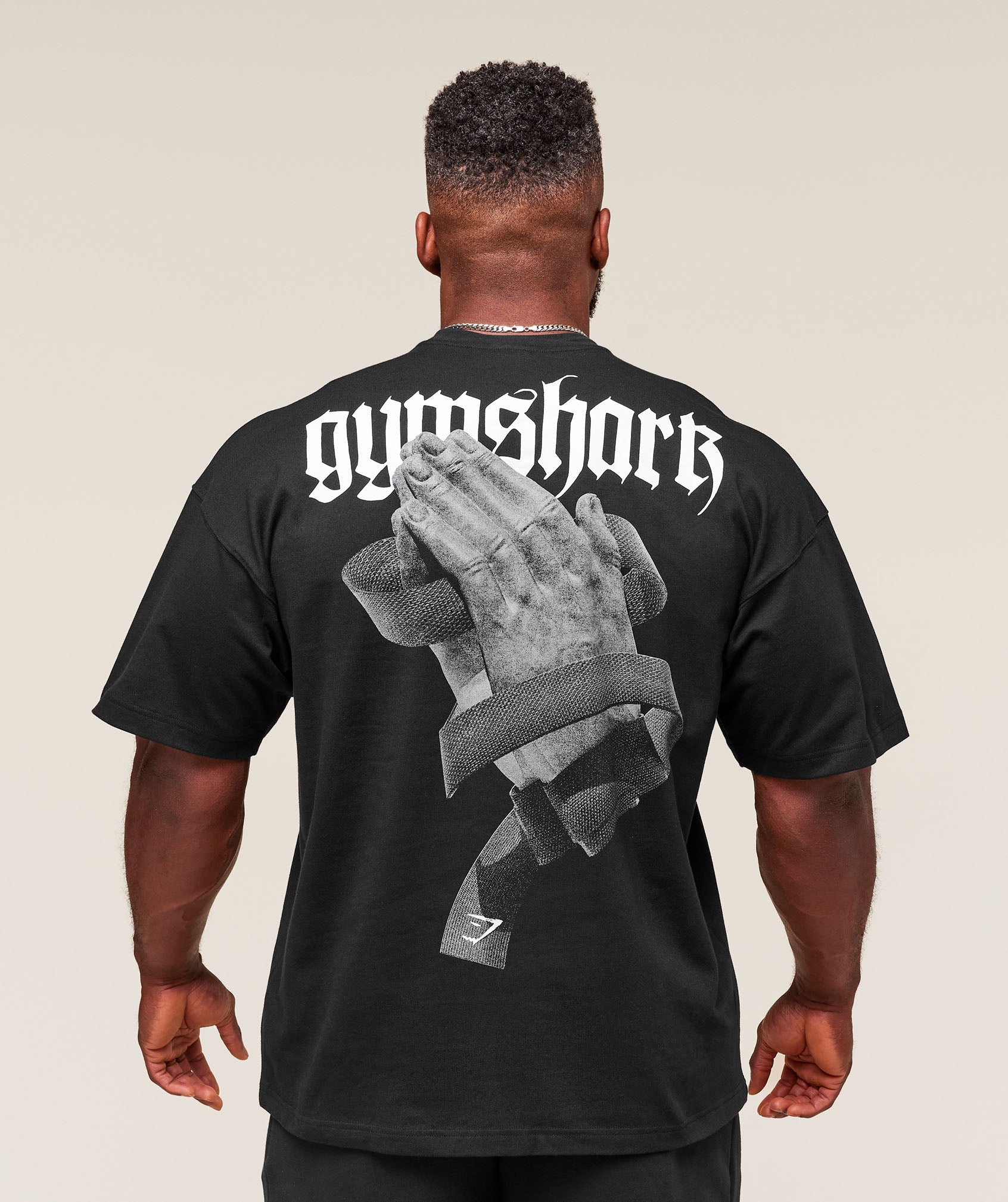 Gymshark Prayer Hands T-Shirt Black