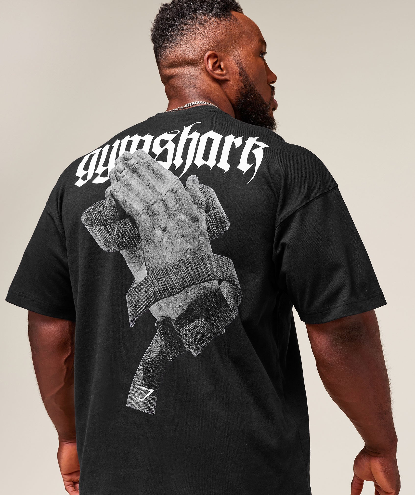 Gymshark Prayer Hands T-Shirt Black