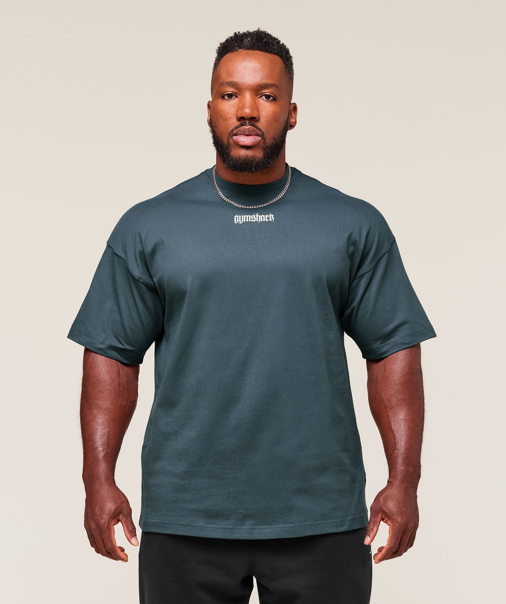 Gymshark Prayer Hands T-Shirt Titanium Blue