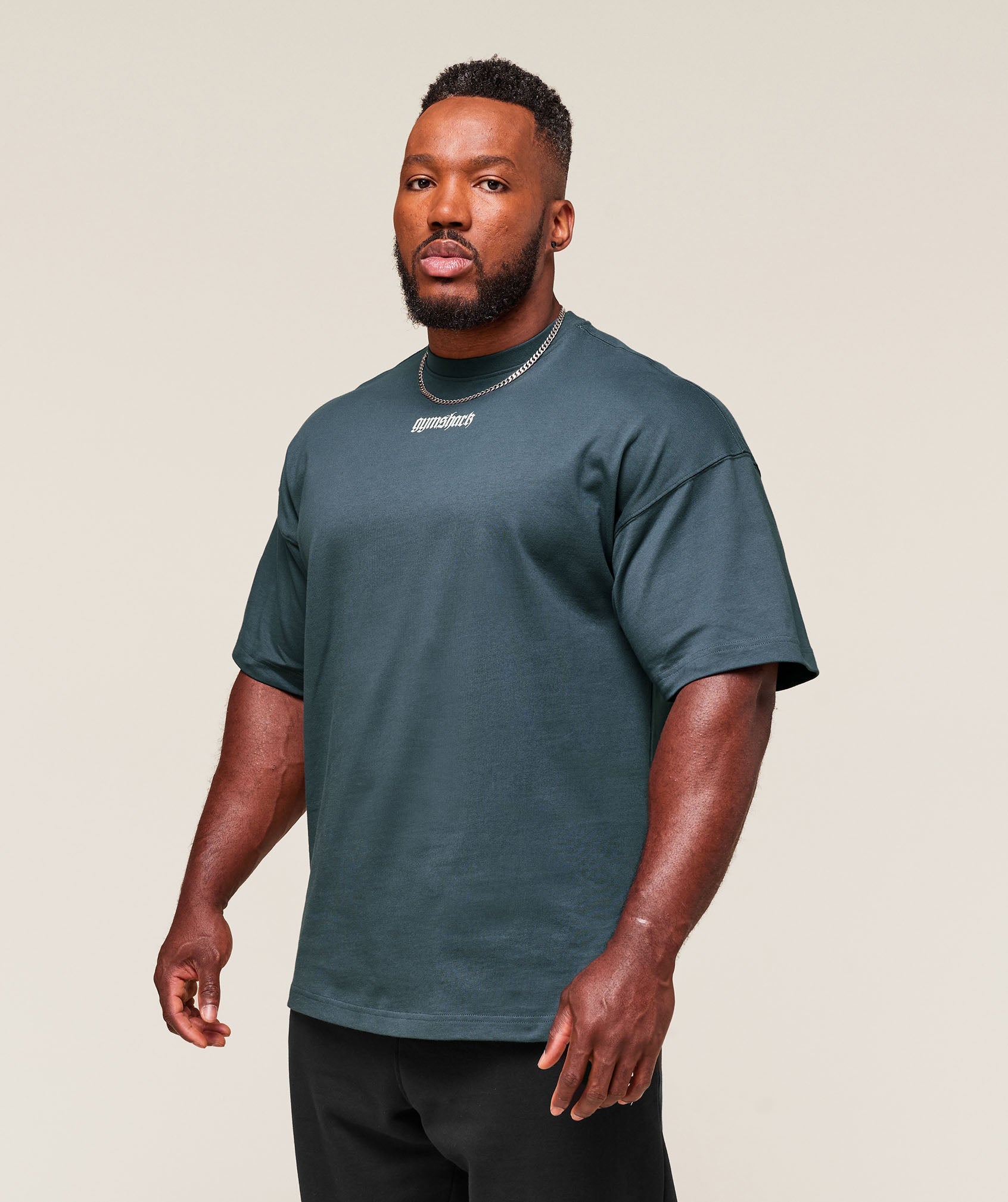 Gymshark Prayer Hands T-Shirt Titanium Blue