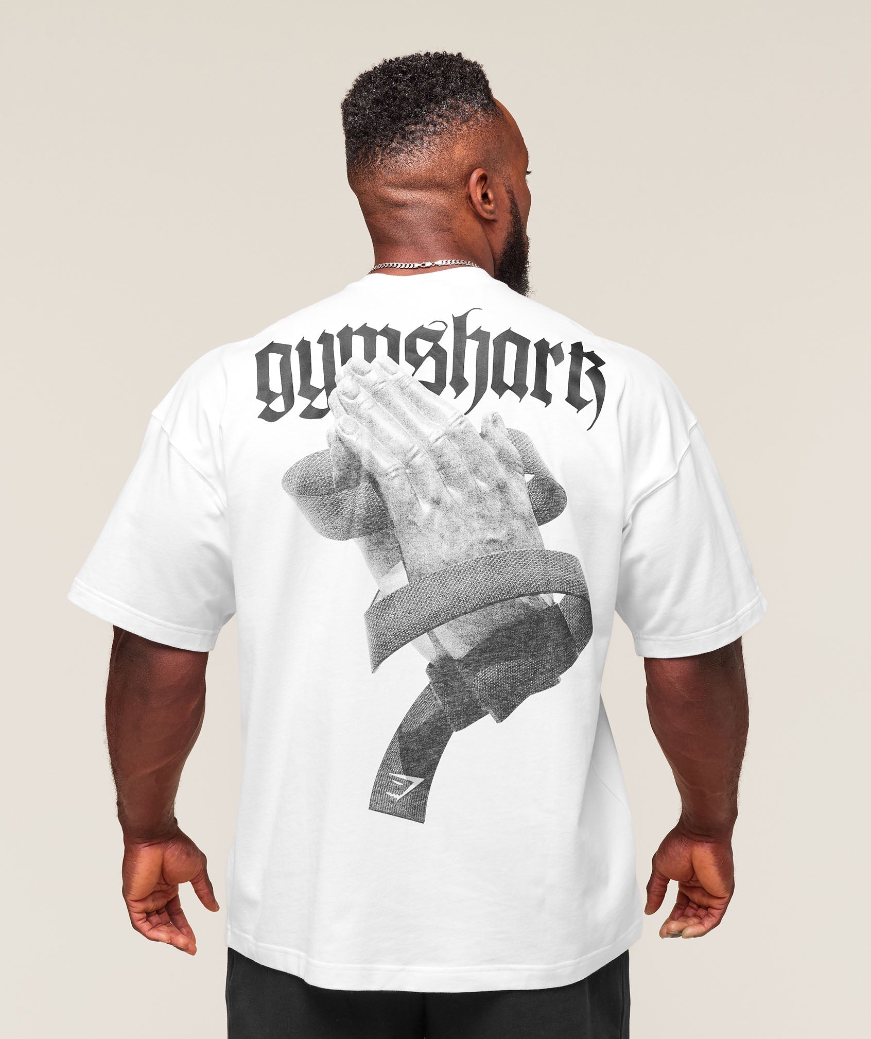 Gymshark Prayer Hands T-Shirt White