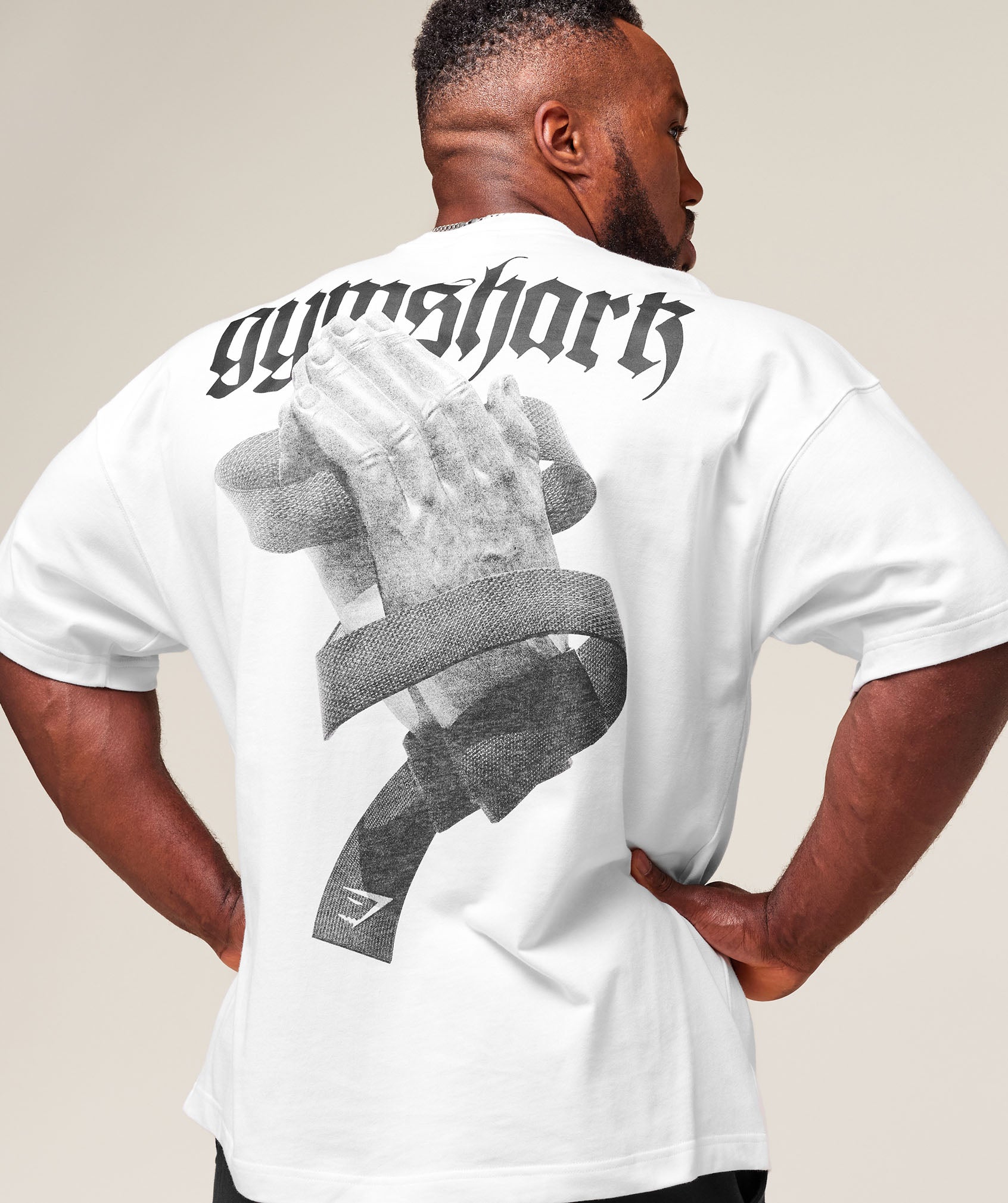 Gymshark Prayer Hands T-Shirt White