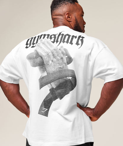 Gymshark Prayer Hands T-Shirt White