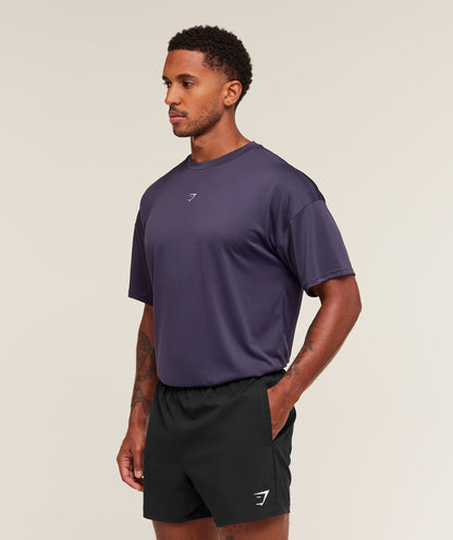 Gymshark Hybrid Athlete T-Shirt Midnight Purple