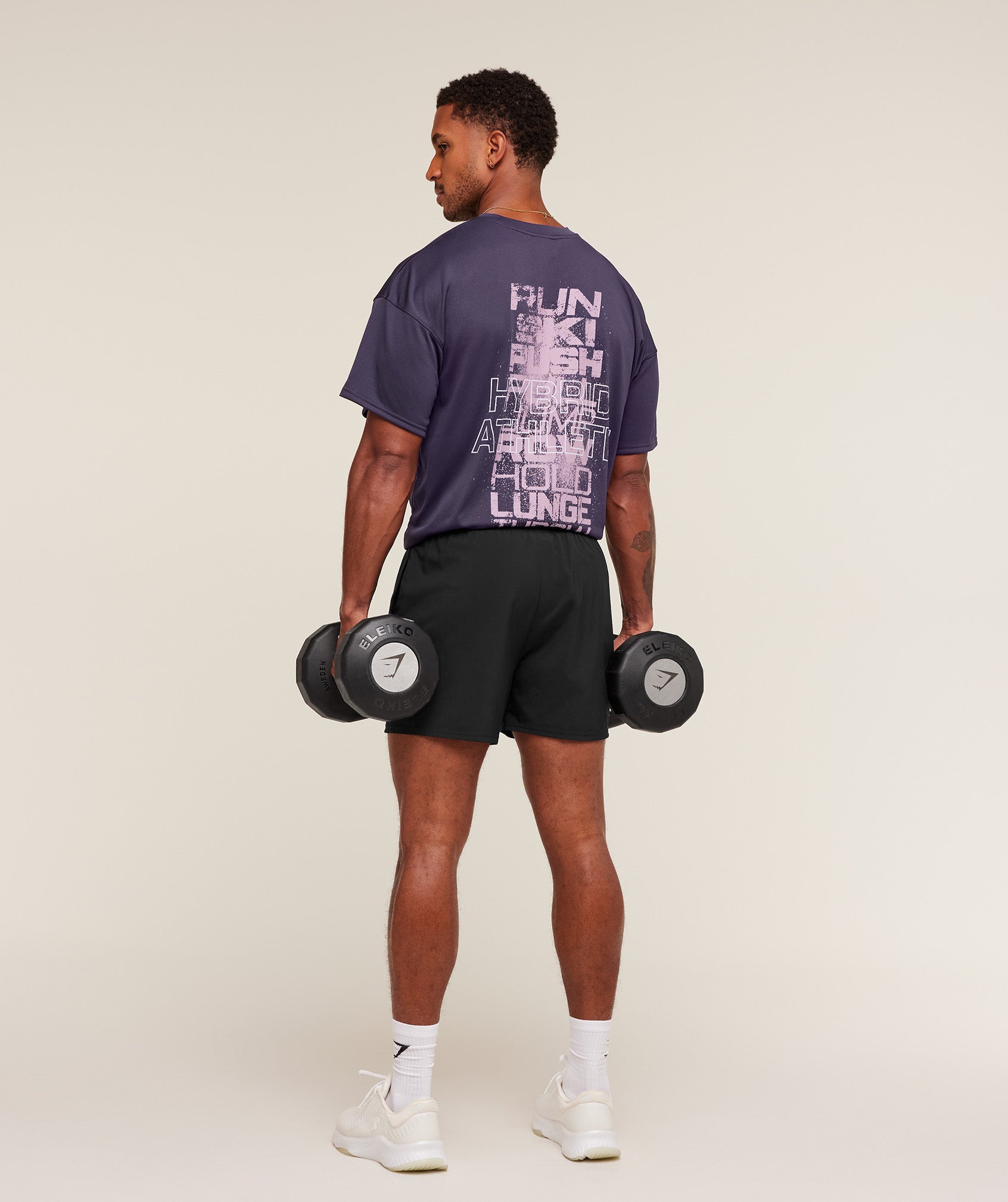 Gymshark Hybrid Athlete T-Shirt Midnight Purple