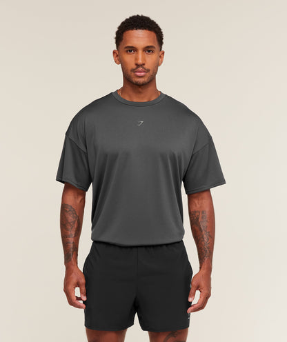 Gymshark Hybrid Athlete T-Shirt Onyx Grey